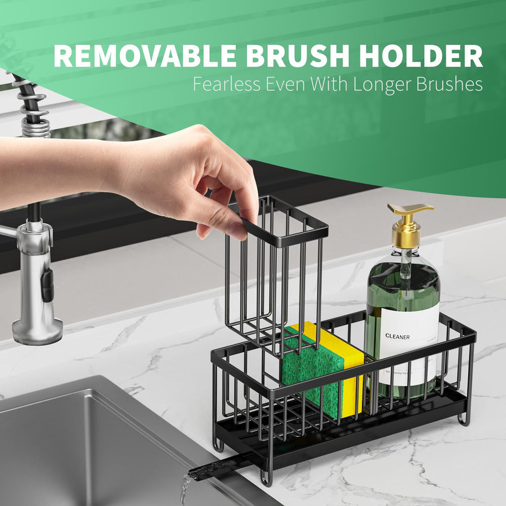 kitchen sink rack sponge holder product angle 6