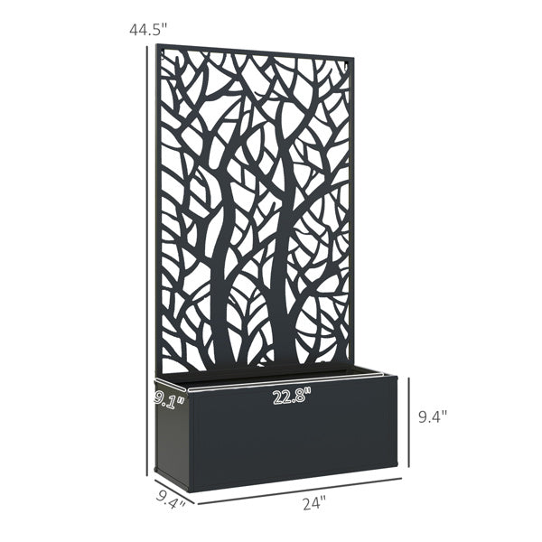 Garden Bed Galvanized Planter Garden Bed With Privacy Pan - Image 4