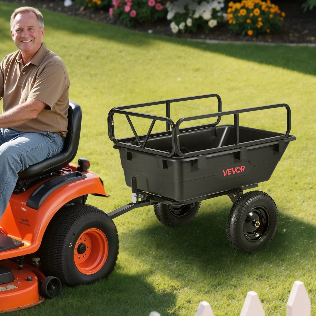 500-lb poly dump trailer 10 cu ft product detail
