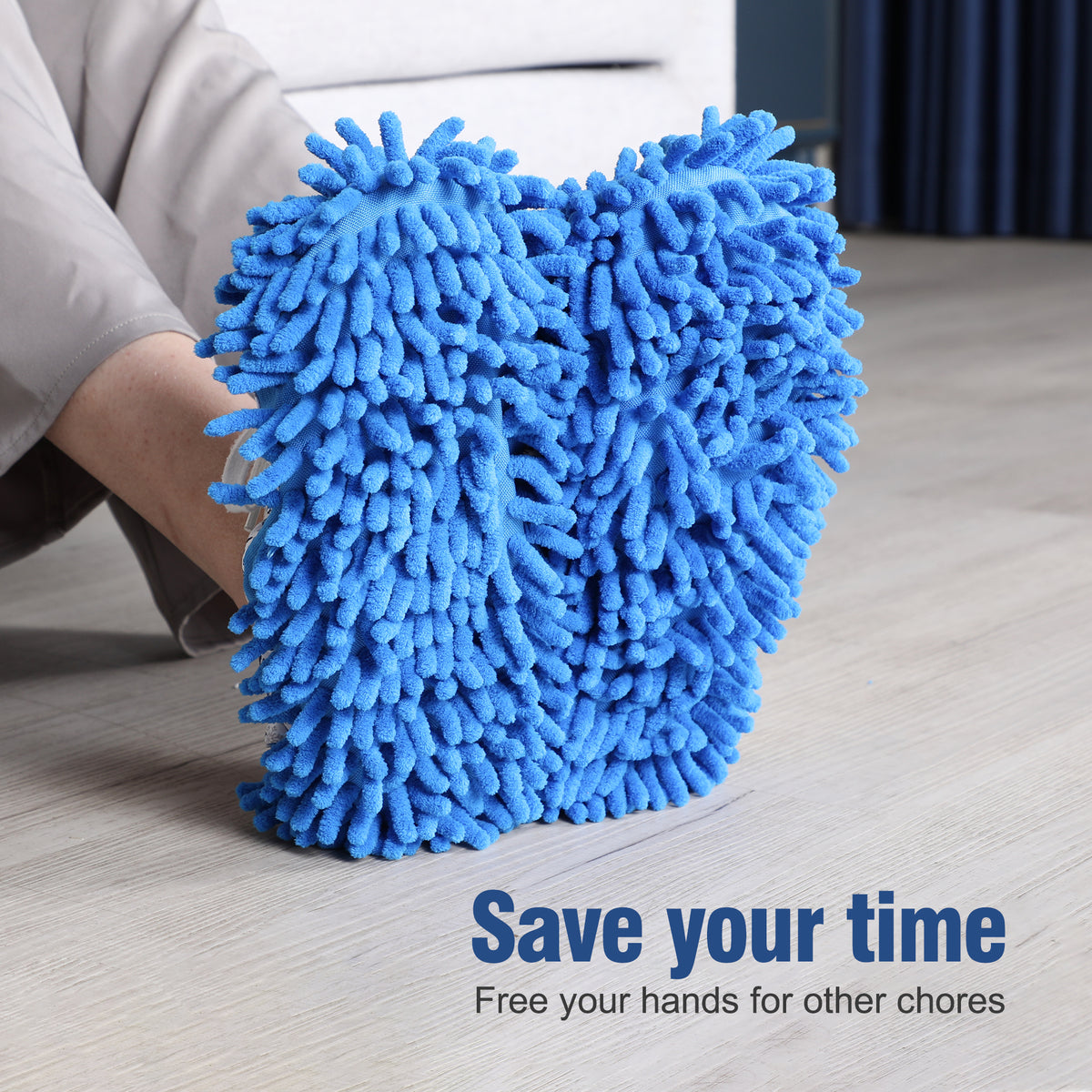 Microfiber Mop Slippers For Floor Cleaning Machine Washable And Reusable - Image 4