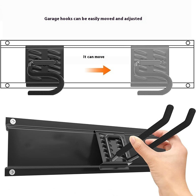 garage removable adjustable wall storage detail and structure