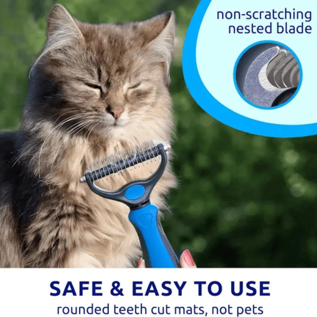 Blue pat your pet hair removal dog brush for hair removal indoor cats use cat - Image 3