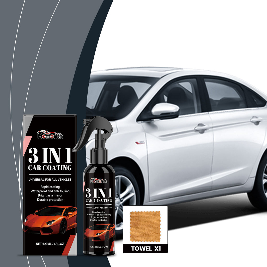 3 in 1 Car Coating Spray Paint Wax Cleaning Decontamination Polish