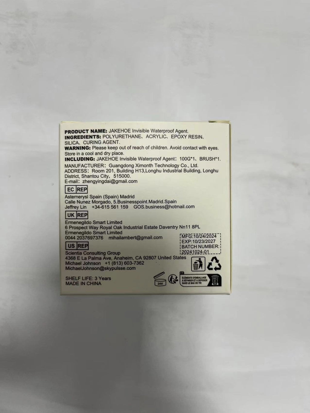 JAKEHOE Clear Waterproof Repair Adhesive Kit 1 Set - Image 2