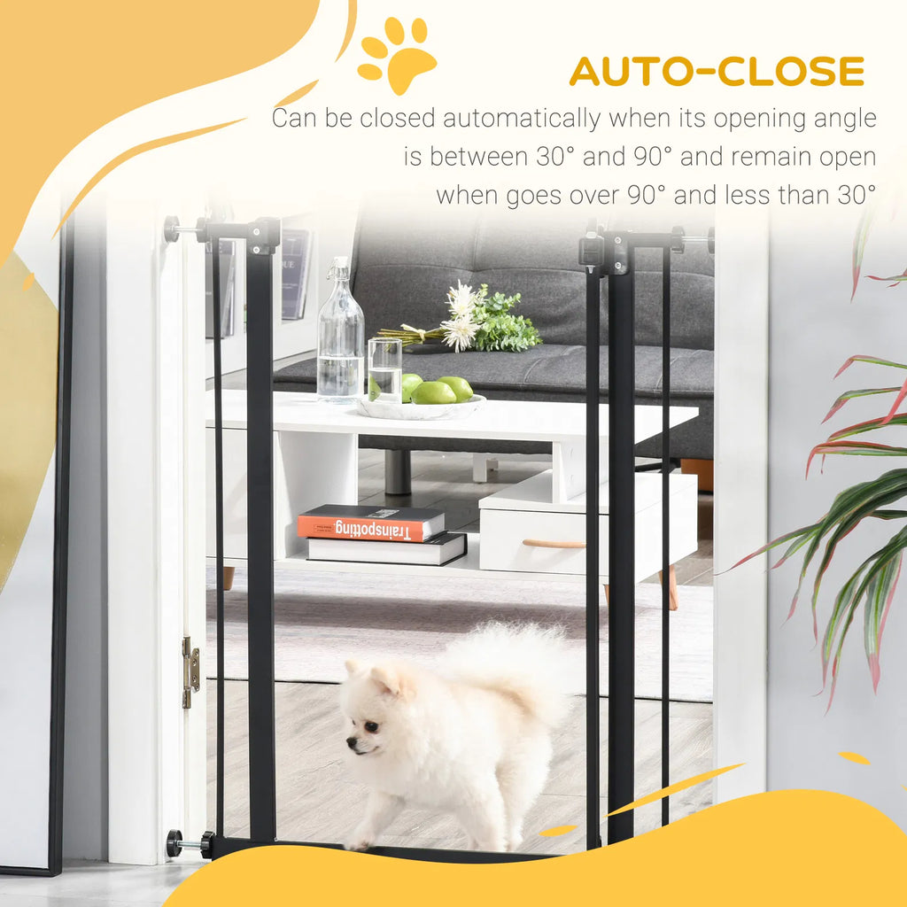 Extra Tall Dog Gate with Door Pressure Fit Auto Close Double Locking for - Image 4