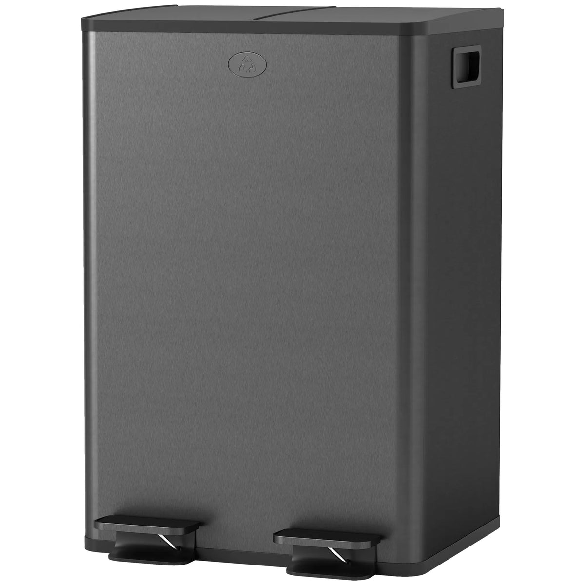 Dual Garbage Bin Soft Close Trash Can with Foot Pedal 2 x 28 Liter Garbage - Image 3