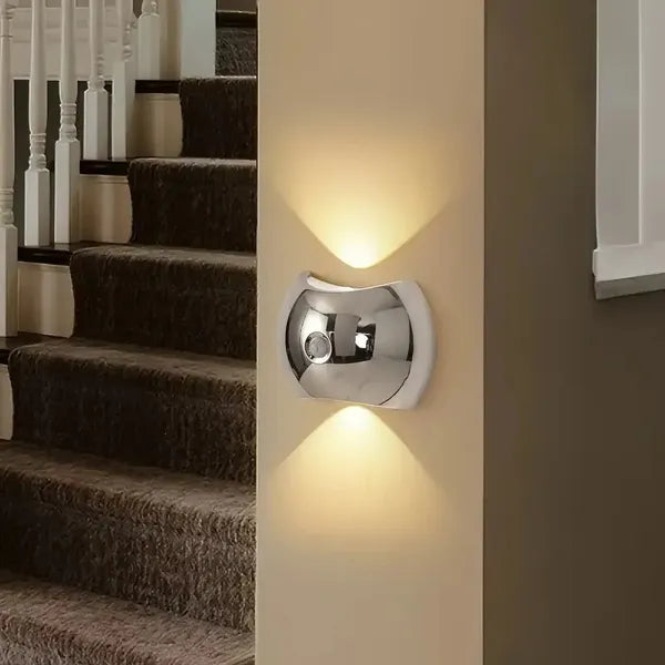 led indoor wall light with dimensions and features