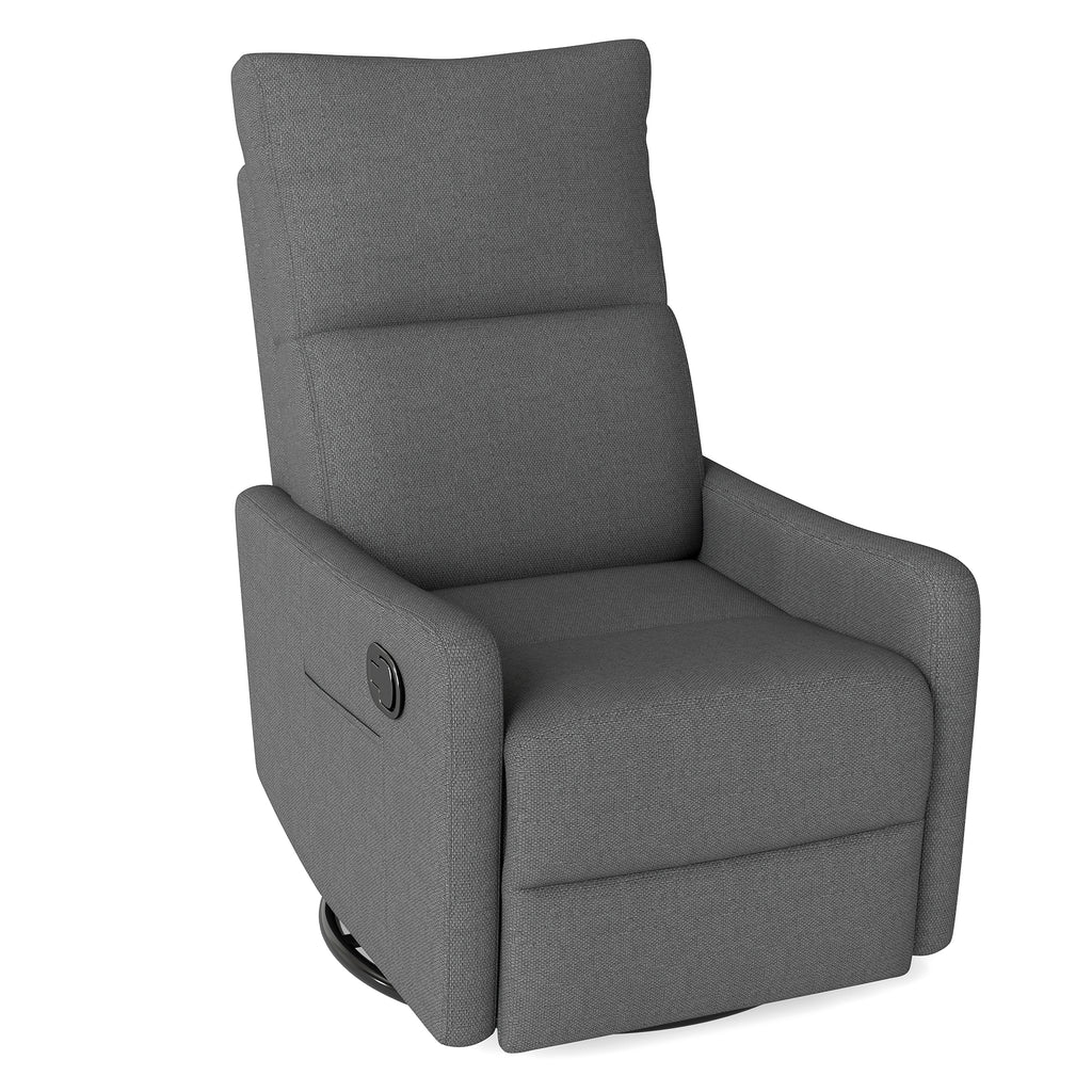 Manual Swivel Recliner Chair 360° Swivel Rocker Chair for Adults Small - Image 3