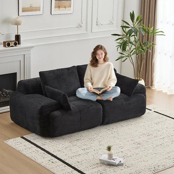 Modern Memory Foam Compressed Sofa 2 Seater Large Sectional Couches for Living - Image 2