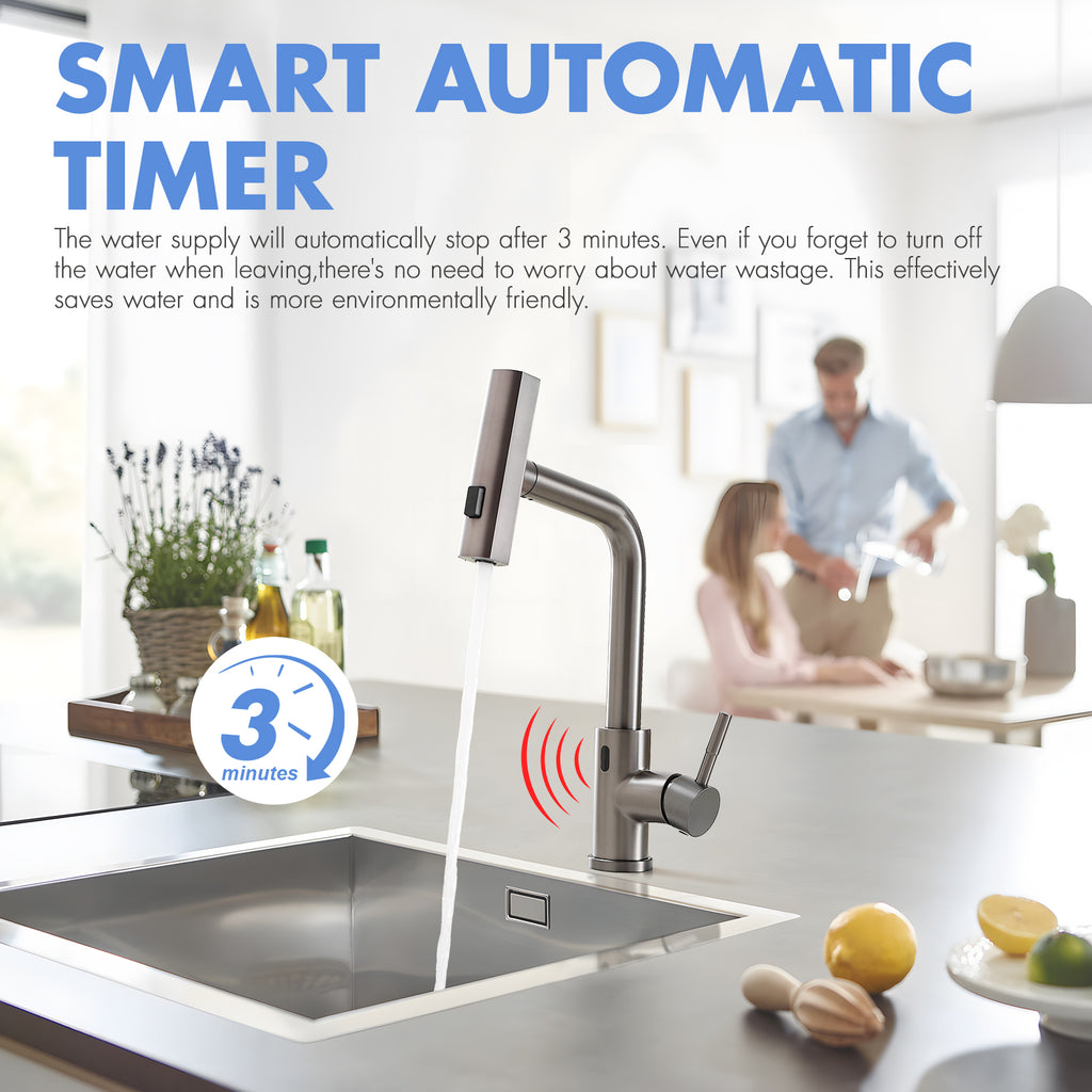 touchless kitchen faucet hands free detail and structure