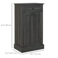 Kitchen Tilt Out Trash Bin Cabinet Free Standing Recycling Cabinet Trash Can