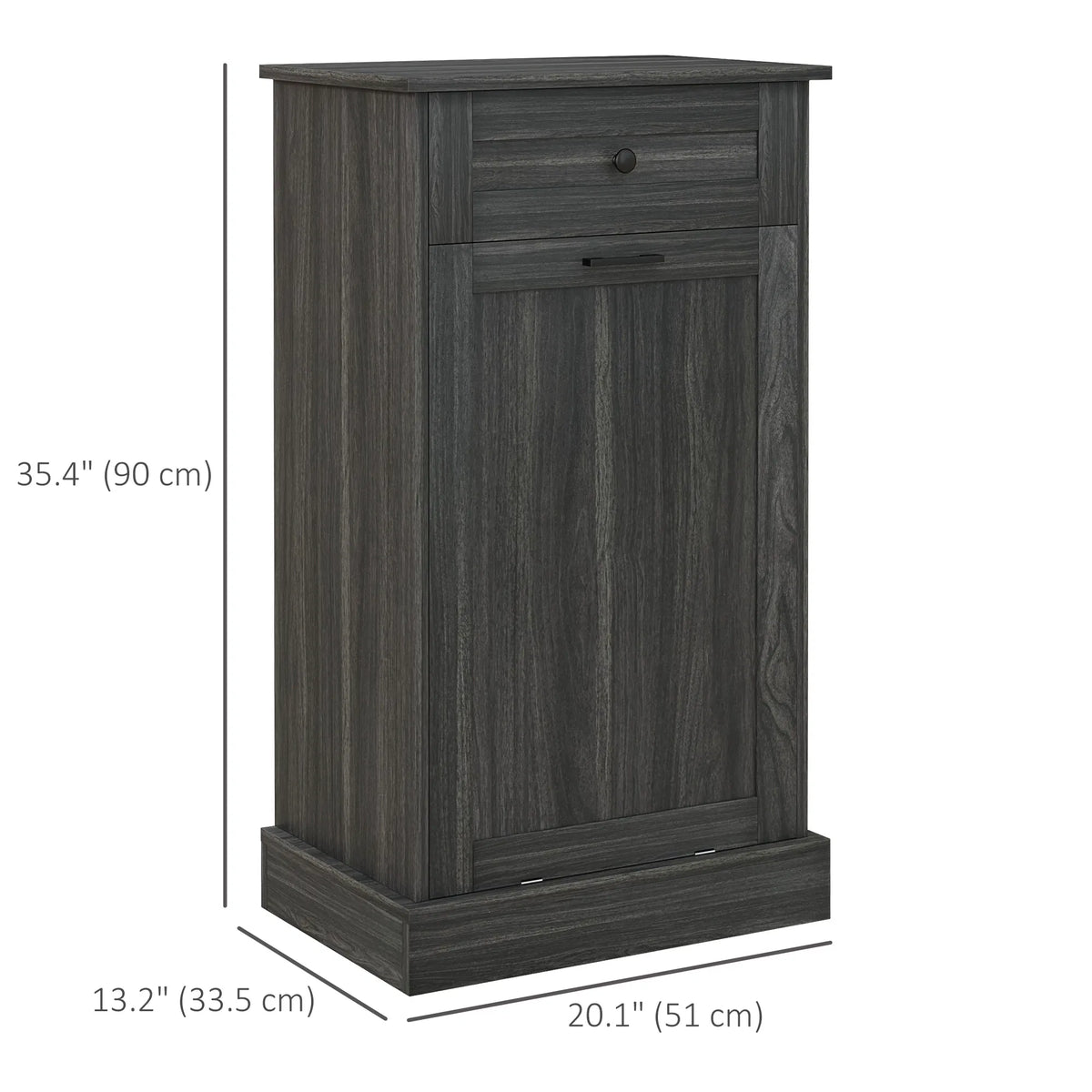 Kitchen Tilt Out Trash Bin Cabinet Free Standing Recycling Cabinet Trash Can