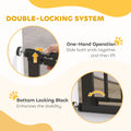 30" 32" Extra Wide Pet Gate Barrier with Small Door 35"H Dog Gate with Safety