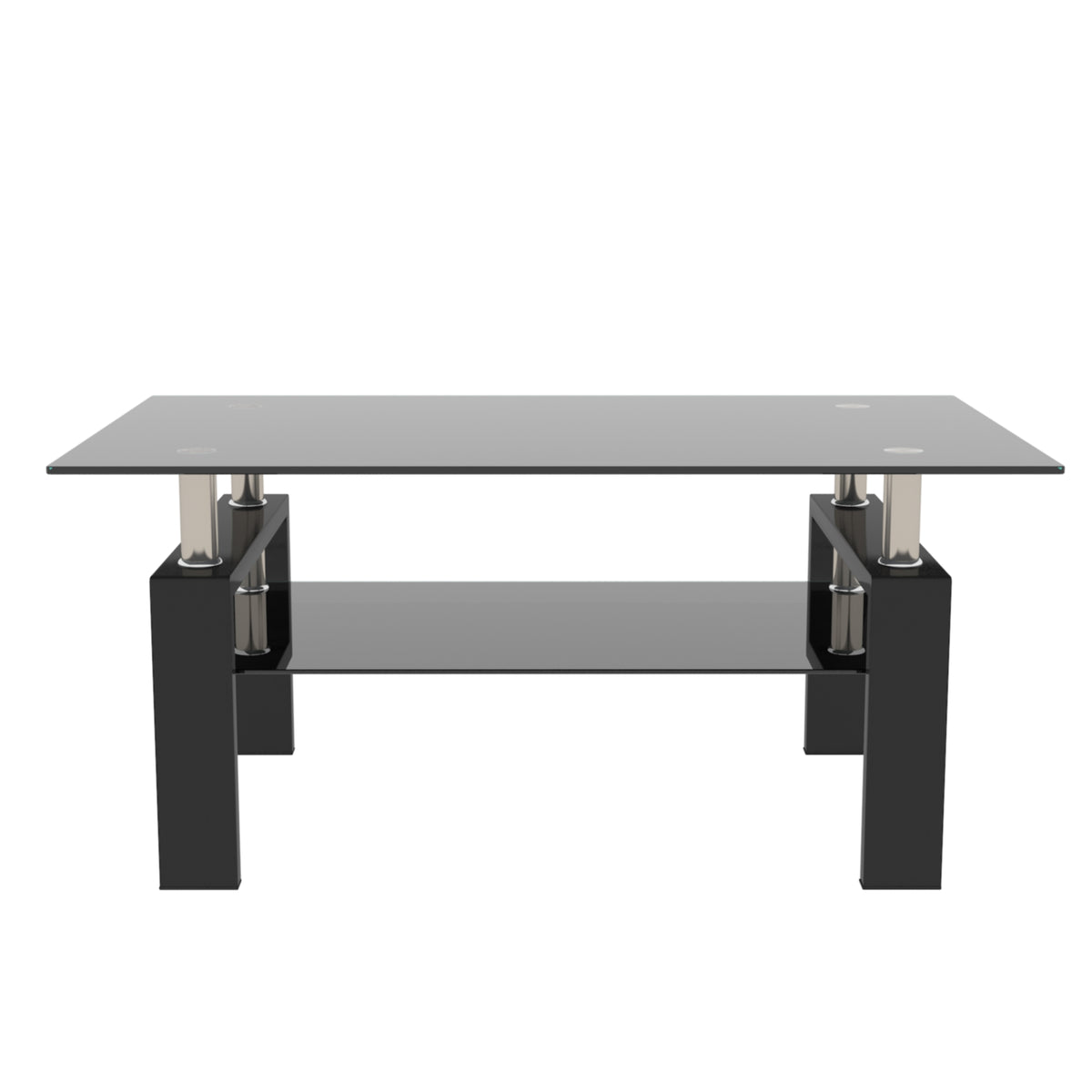 Modern Black Glass Coffee Table
