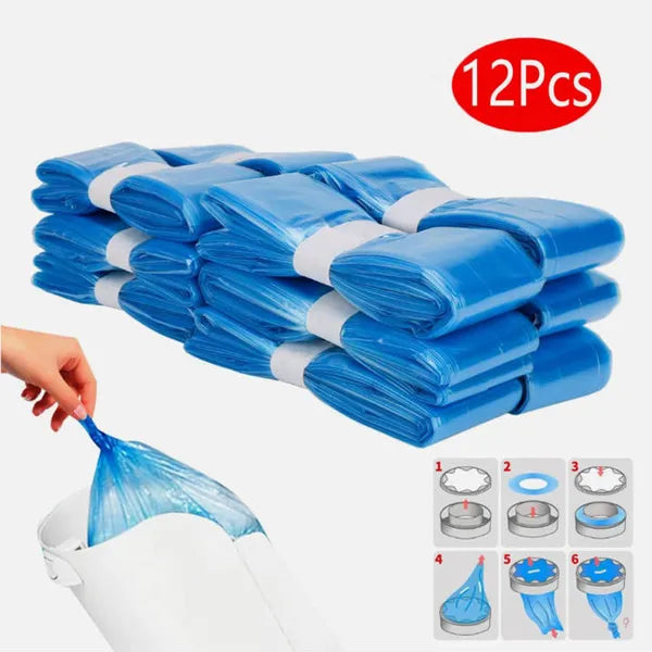 12PCS Blue Vacuum Compression Bag Set Fast Vacuum Compression Space Saving - Image 5
