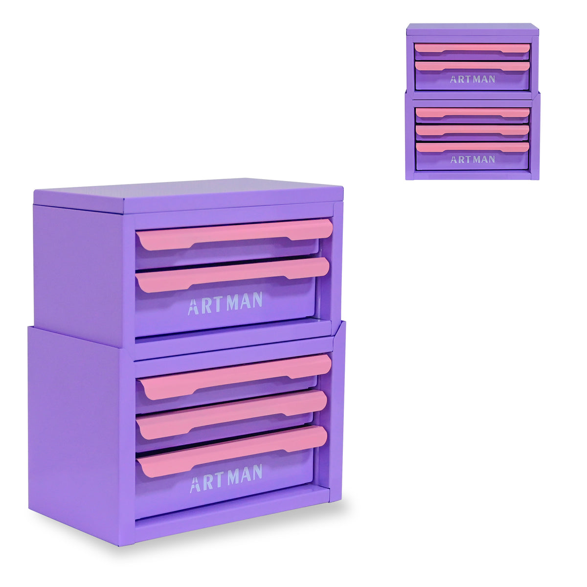 drawer style desktop storage box detail and structure