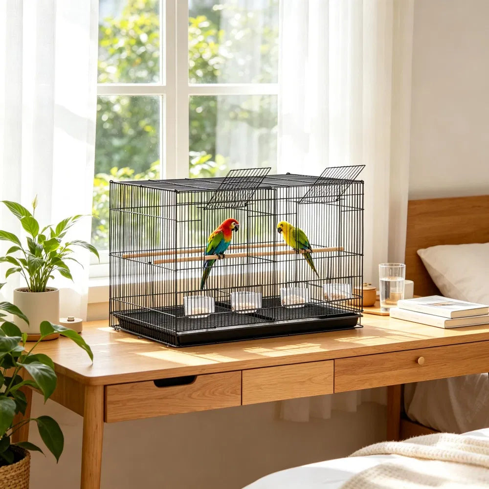 Bird Cage with Easy to Clean 760 X 460 X 455 Mm - Image 4