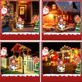 Lighted Christmas Garden Flag Snowman Holiday Decor 12x18 In
