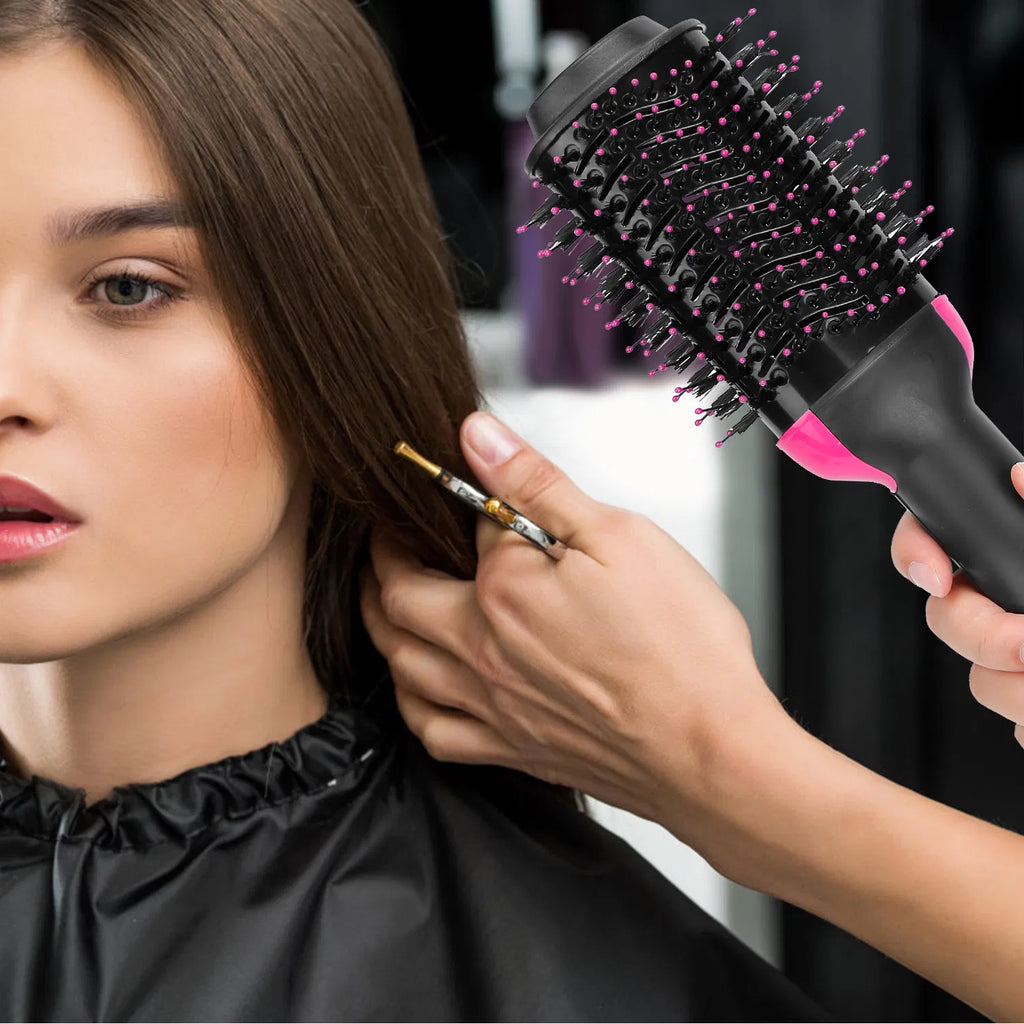 4 In 1 Hot Hair Brush Hair Dryer Volumizer Brush Dryer Comb For Straightening - Image 3