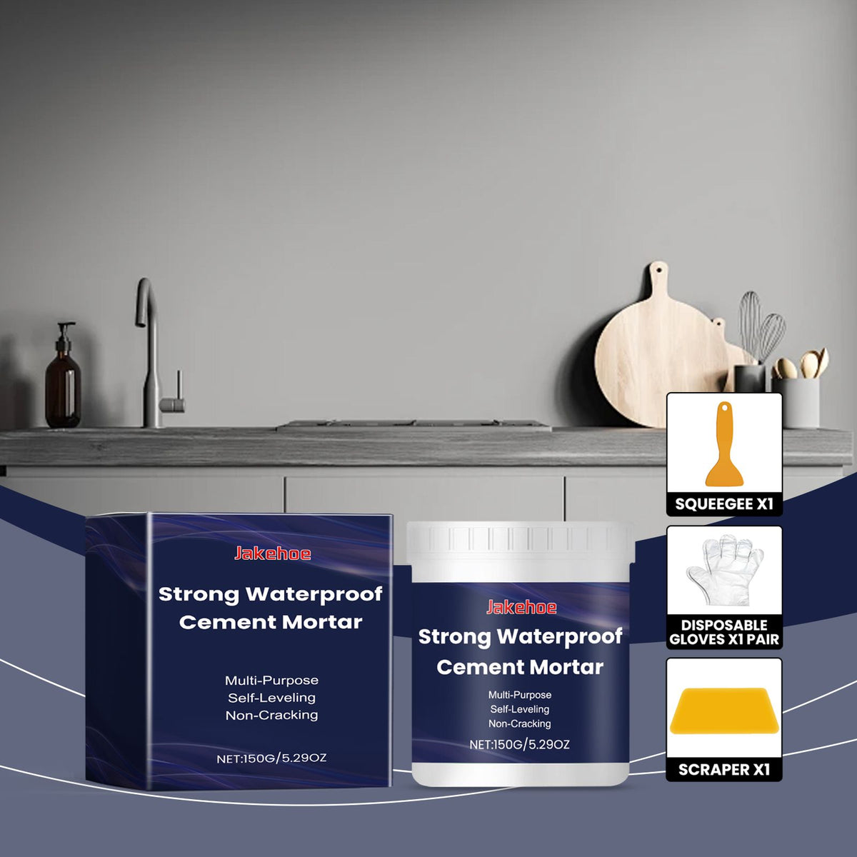 JAKEHOE Waterproof Cement Repair Kit 1 Piece Kit - Image 4