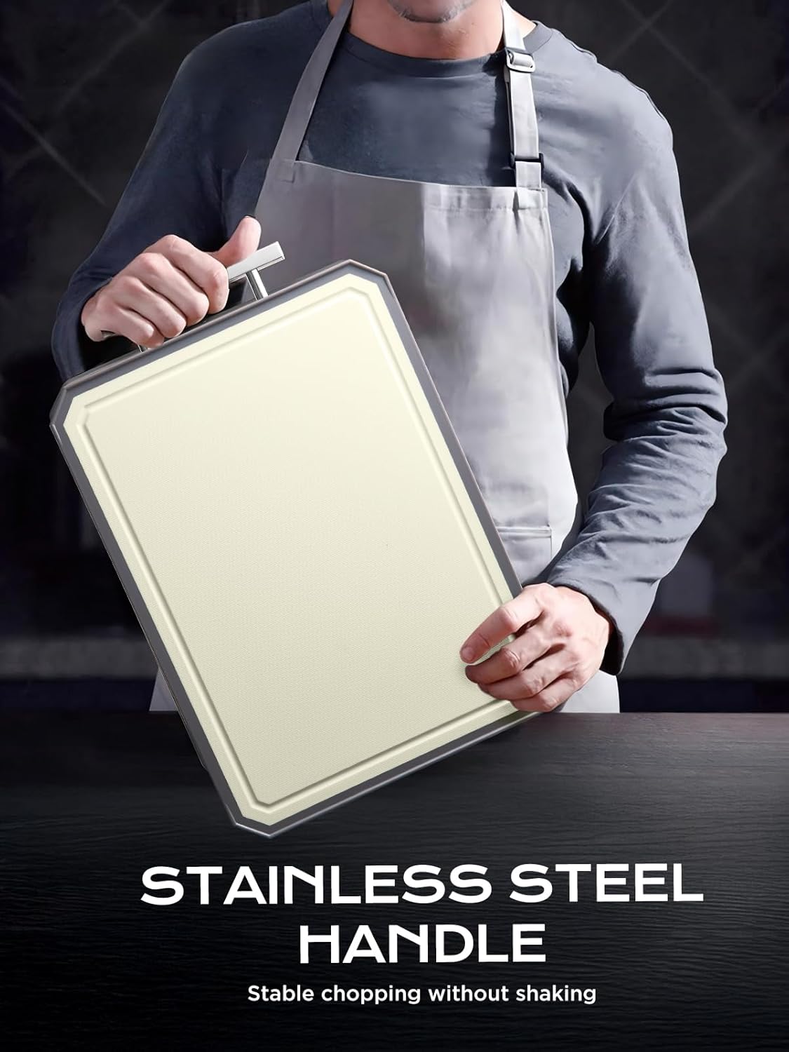Stainless Steel Cutting Board For Kitchen Non Toxic Chopping Durable - Image 3