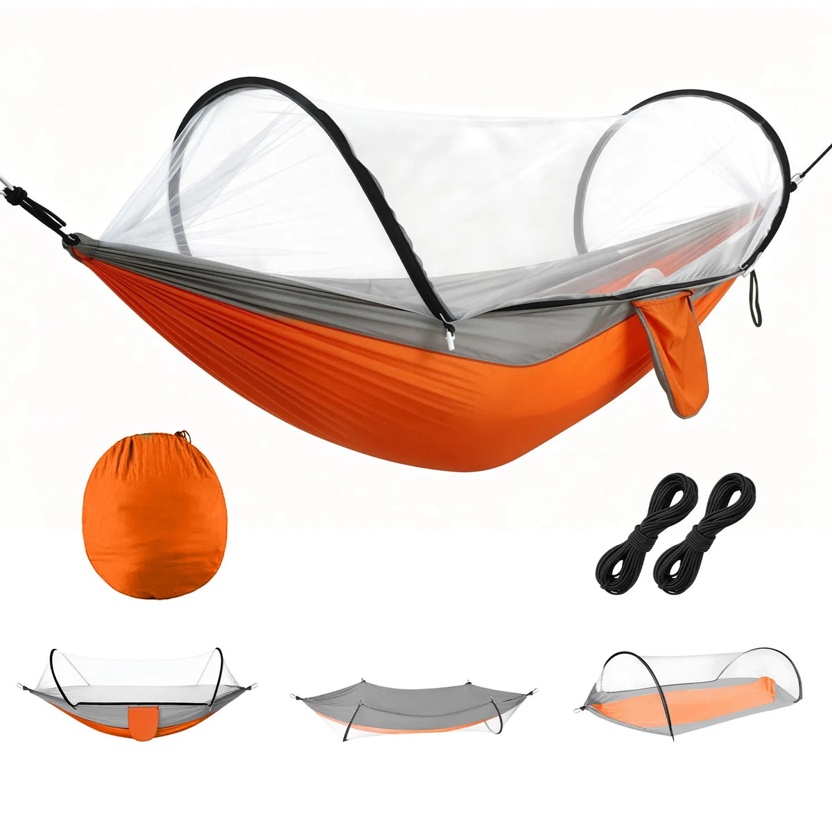 Camping Hammock with Mosquito Net 3 in 1 Portable Hammock Tent with Built In - Image 5