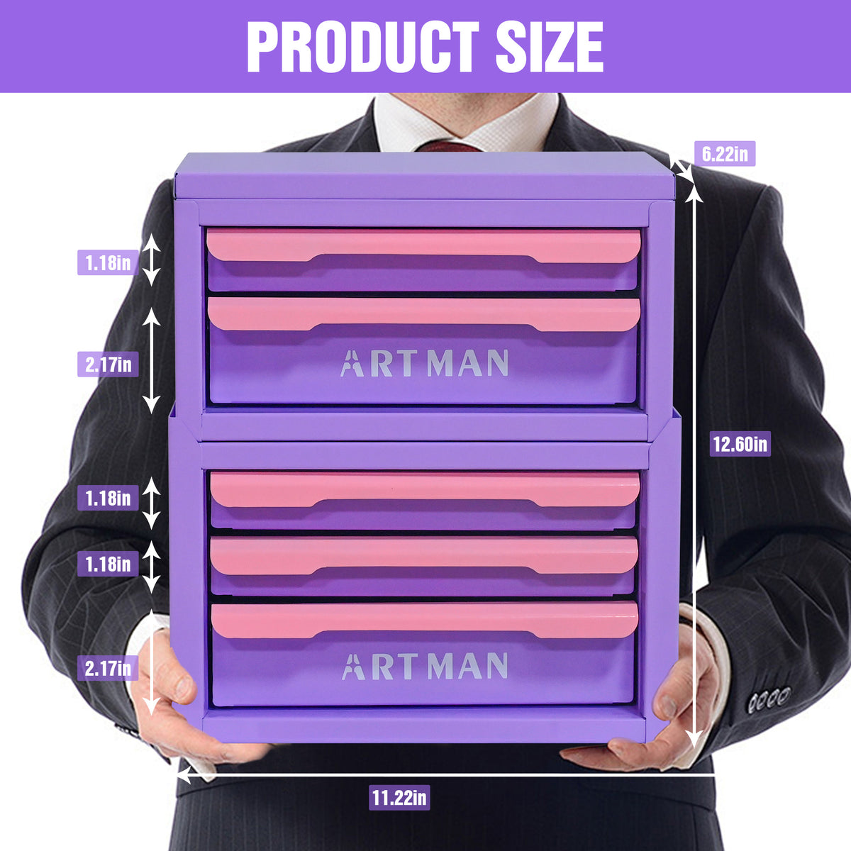 Drawer style Desktop Storage Box Office Workstation Organizing Magic Tool - Image 2