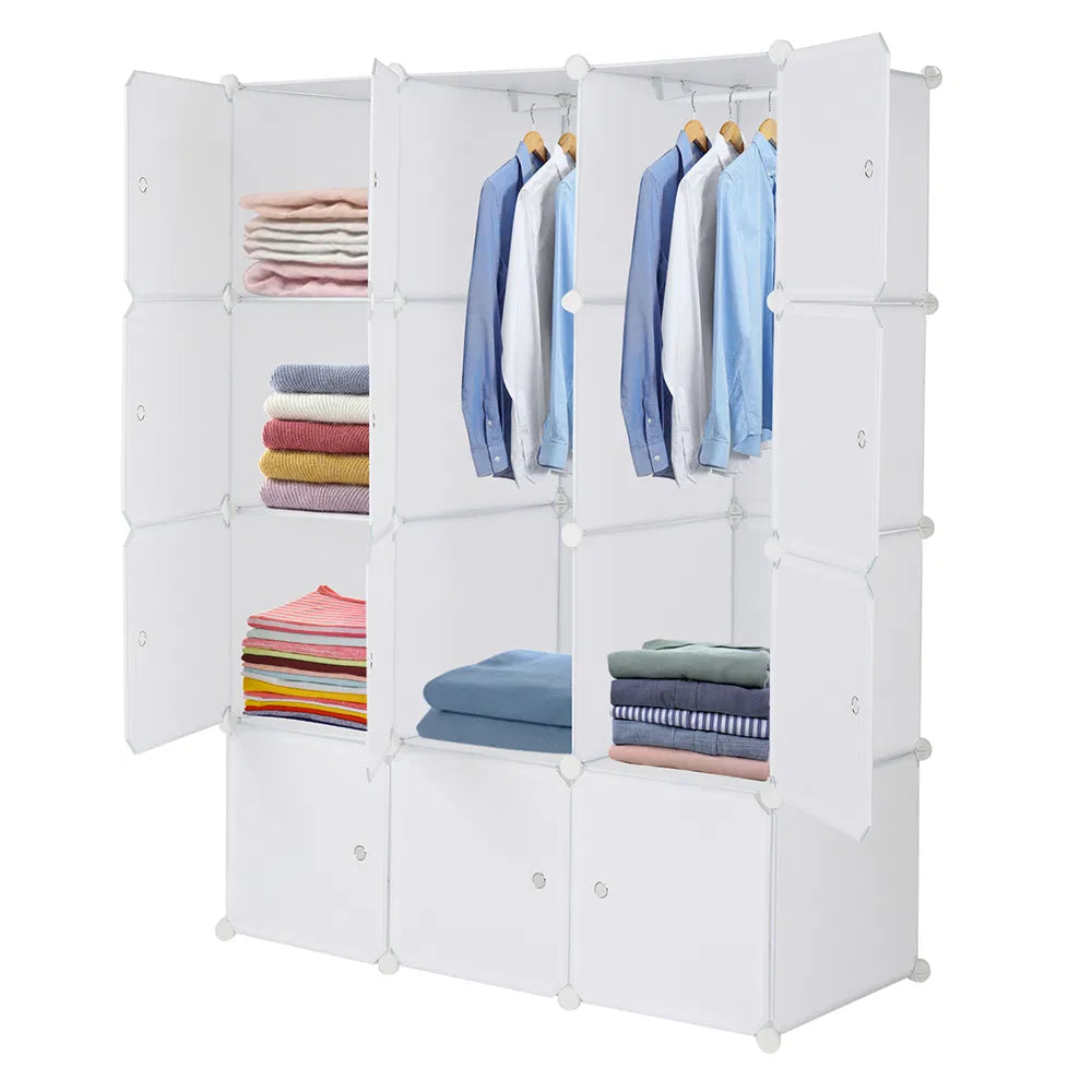 12 cube organizer stackable plastic main view
