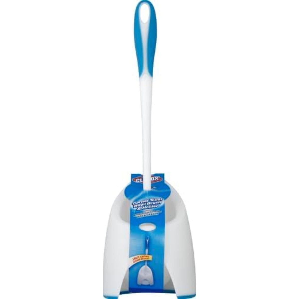 corner toilet bowl brush with dimensions and features