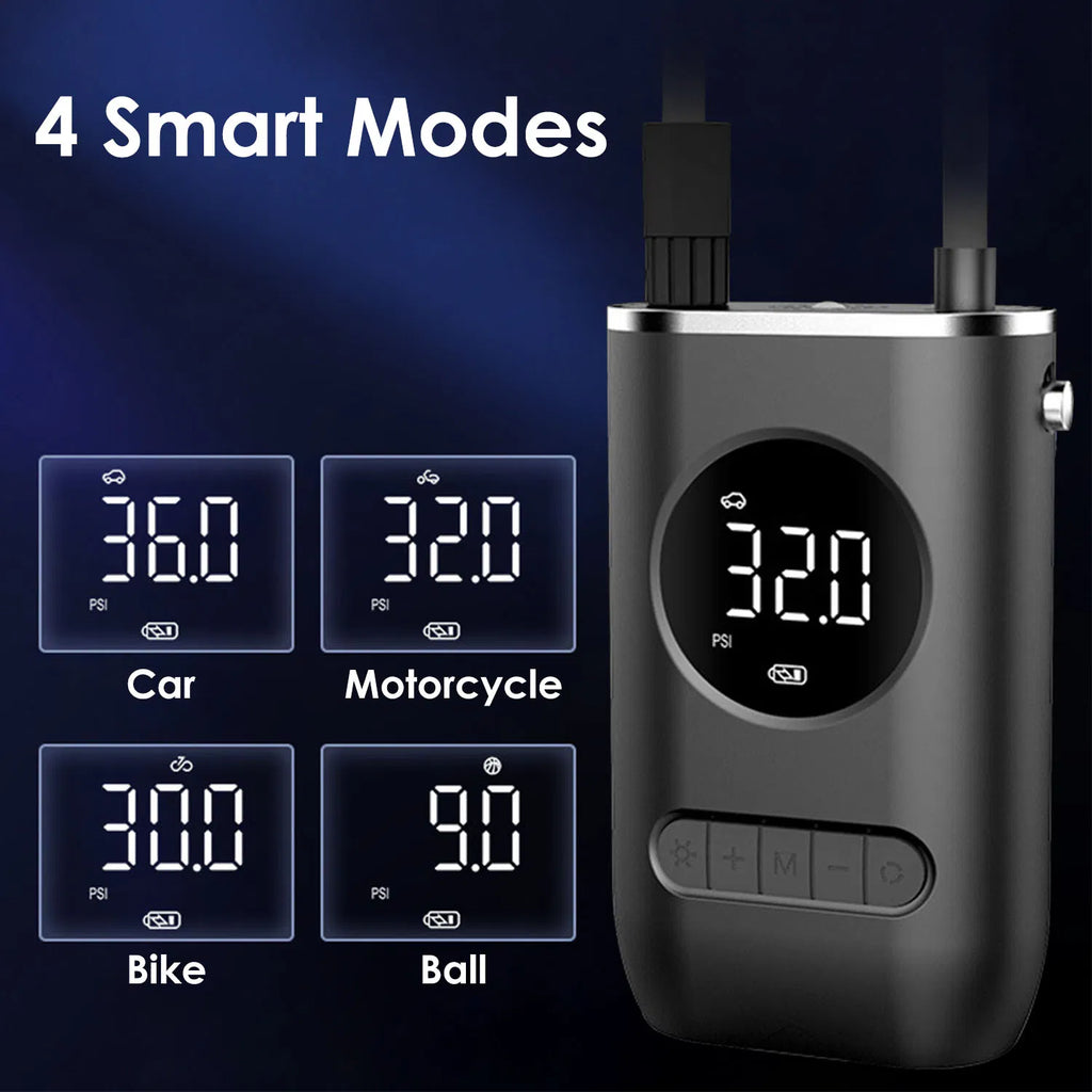 Car Tire Inflator Pump Portable Car Air Compressor Wireless Electric Air Pump - Image 2