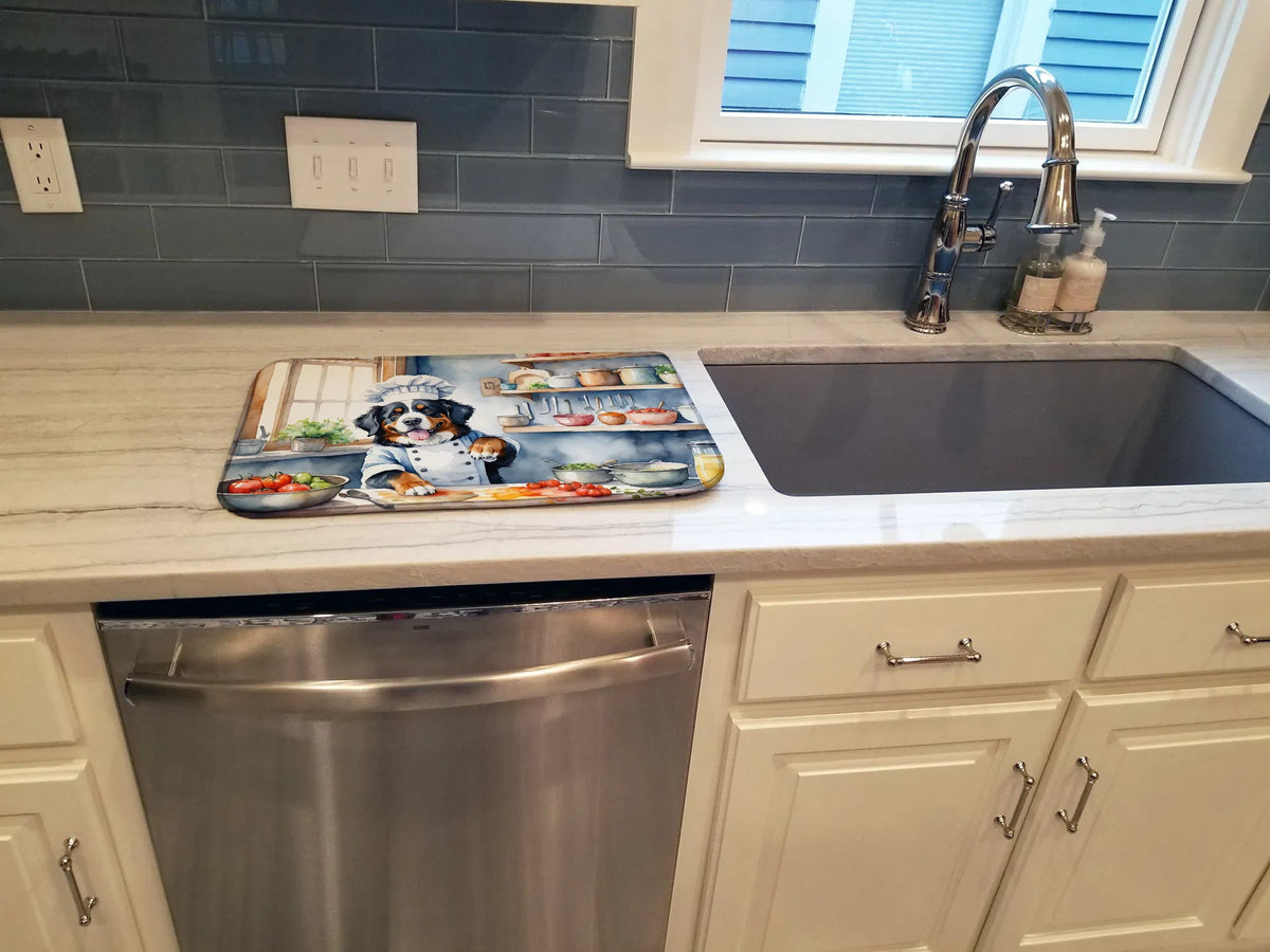 Bernese Mountain Dog The Chef Dish Drying Mat Absorbent Pad For Kitchen - Image 4