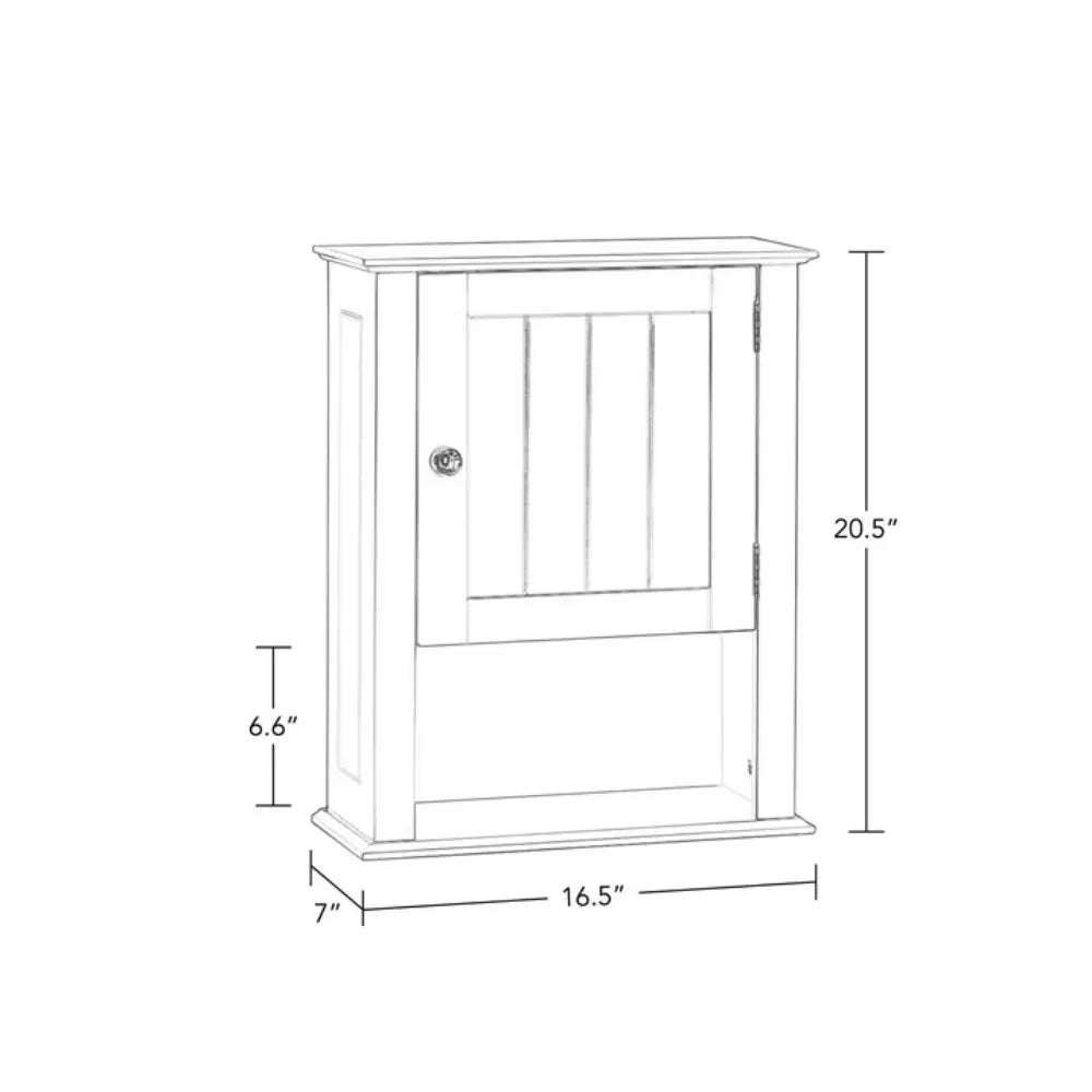 Door Bathroom Medicine Cabinet And Laundry Wallstorageshelf White - Image 5