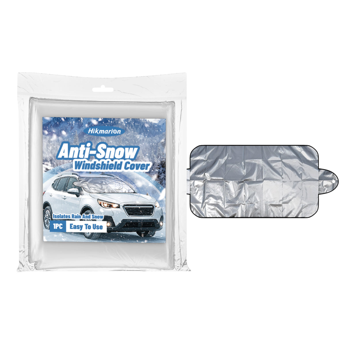 Car Snow Cover Windshield Frost Ice Sun Shade With Mirror Covers Winter Protector - Image 3