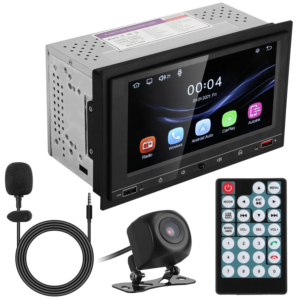 7In Universal Wireless Car MP5 Player 1080P Video Player Stereo Audio FM Radio - Image 4
