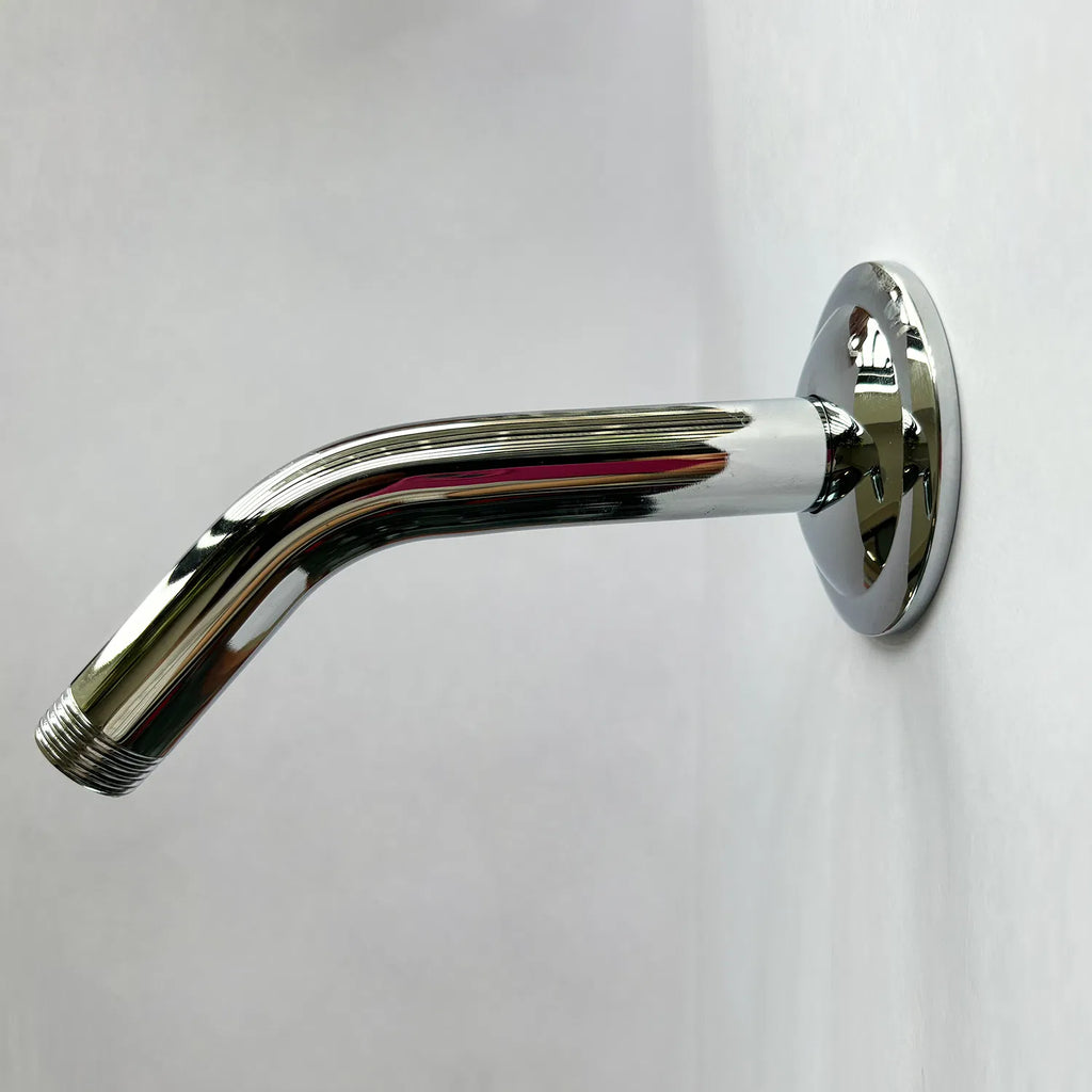 Shower Arm with Flange 1/2 NPT Tapered Threads Rain Shower Head Arm Wall - Image 3