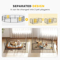 Dog Playpen 31.5"W Heavy Duty Metal Puppy Play Pen Pet Exercise Fences for