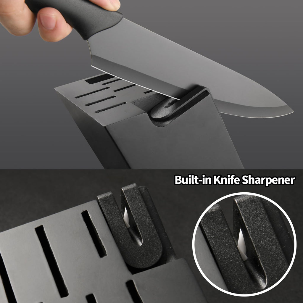 16 Pieces Kitchen Knife Block Set With Cutting Board German Stainless Steel - Image 3