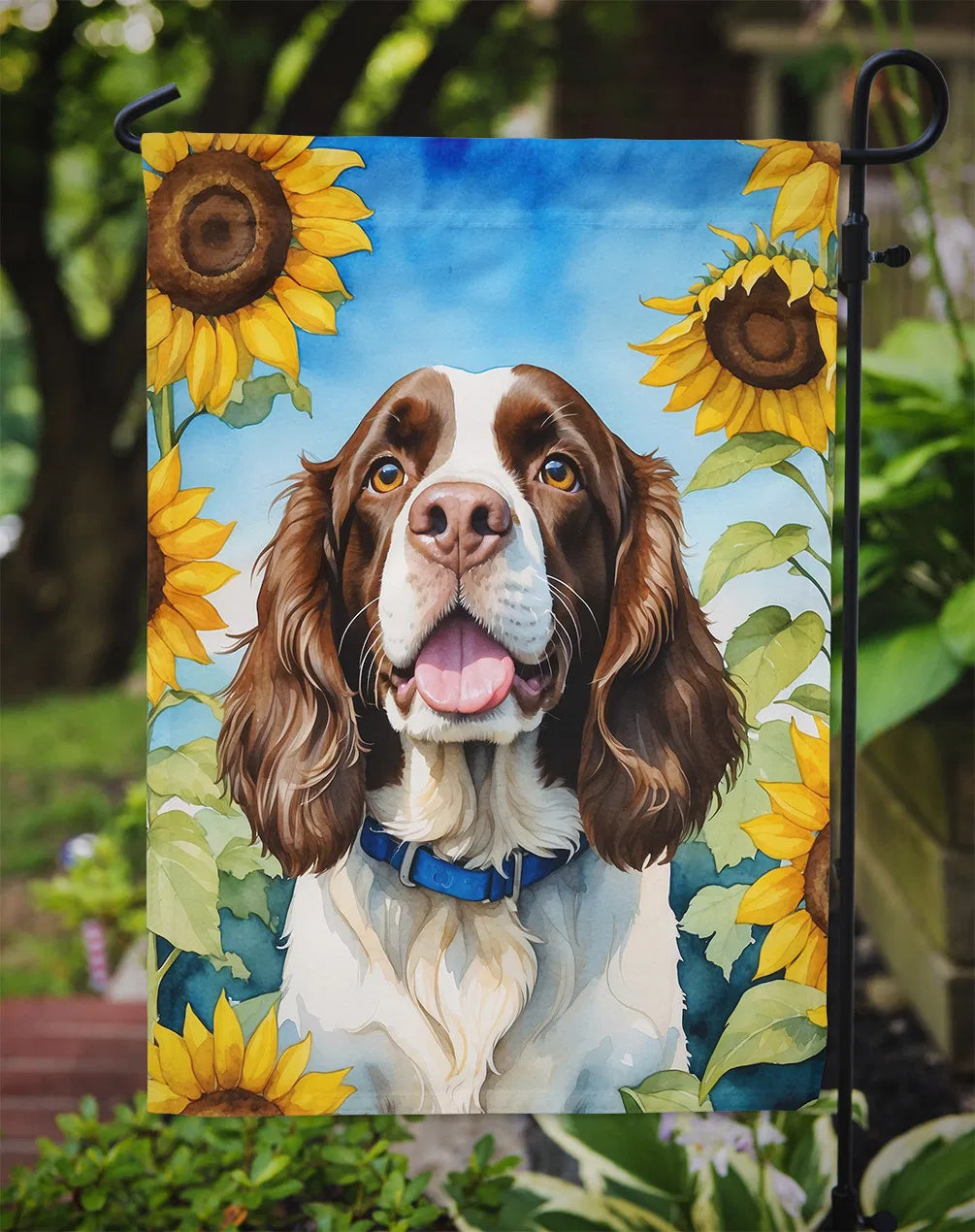 English Springer Spaniel in Sunflowers Garden Flag Mailbox Flag Decorative Yard - Image 2