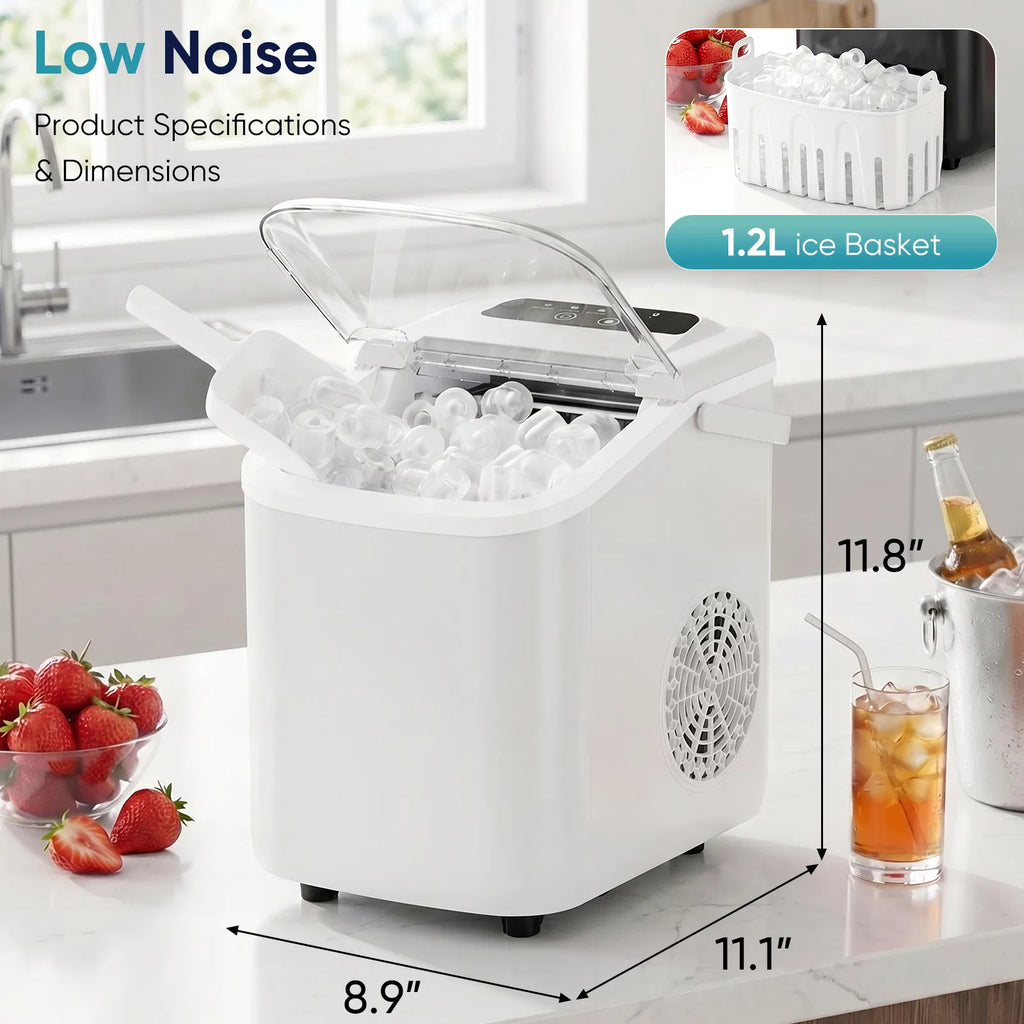 Desktop ice maker with movable handle can produce 9 ice balls in 6 to 8 - Image 2