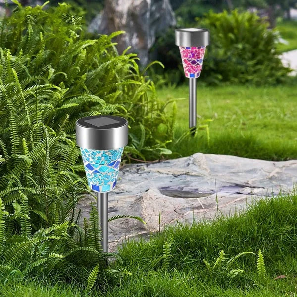 6packs solar garden lights outdoor detail and structure