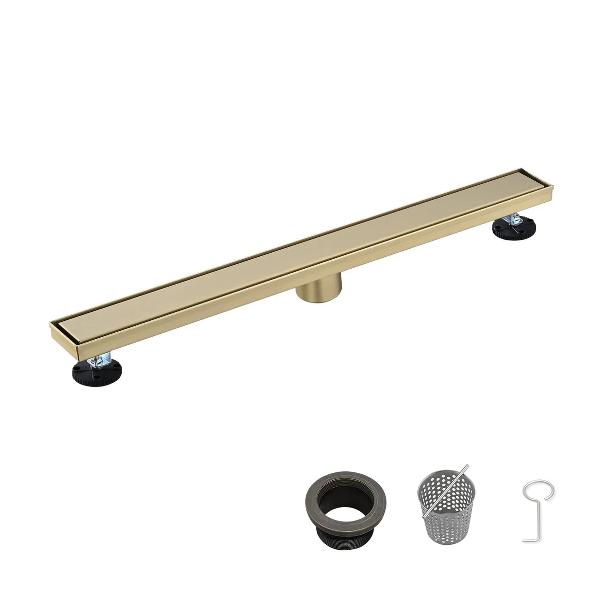 30 Inch Linear Shower Drain with 2 in 1 Flat & Tile Add Removable Cover 304 - Image 5