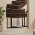 29.5 45.3" Wide Baby Gate with wall protector for Stairs Dog Gate Indoor for