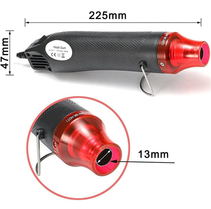 Mini Heat Gun DIY Electric Nozzles Tool Hot Air Gun Embossing Drying Paint USA - Image 2