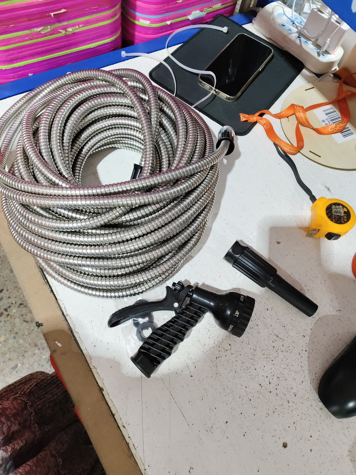 garden hose car wash flower packaging and components