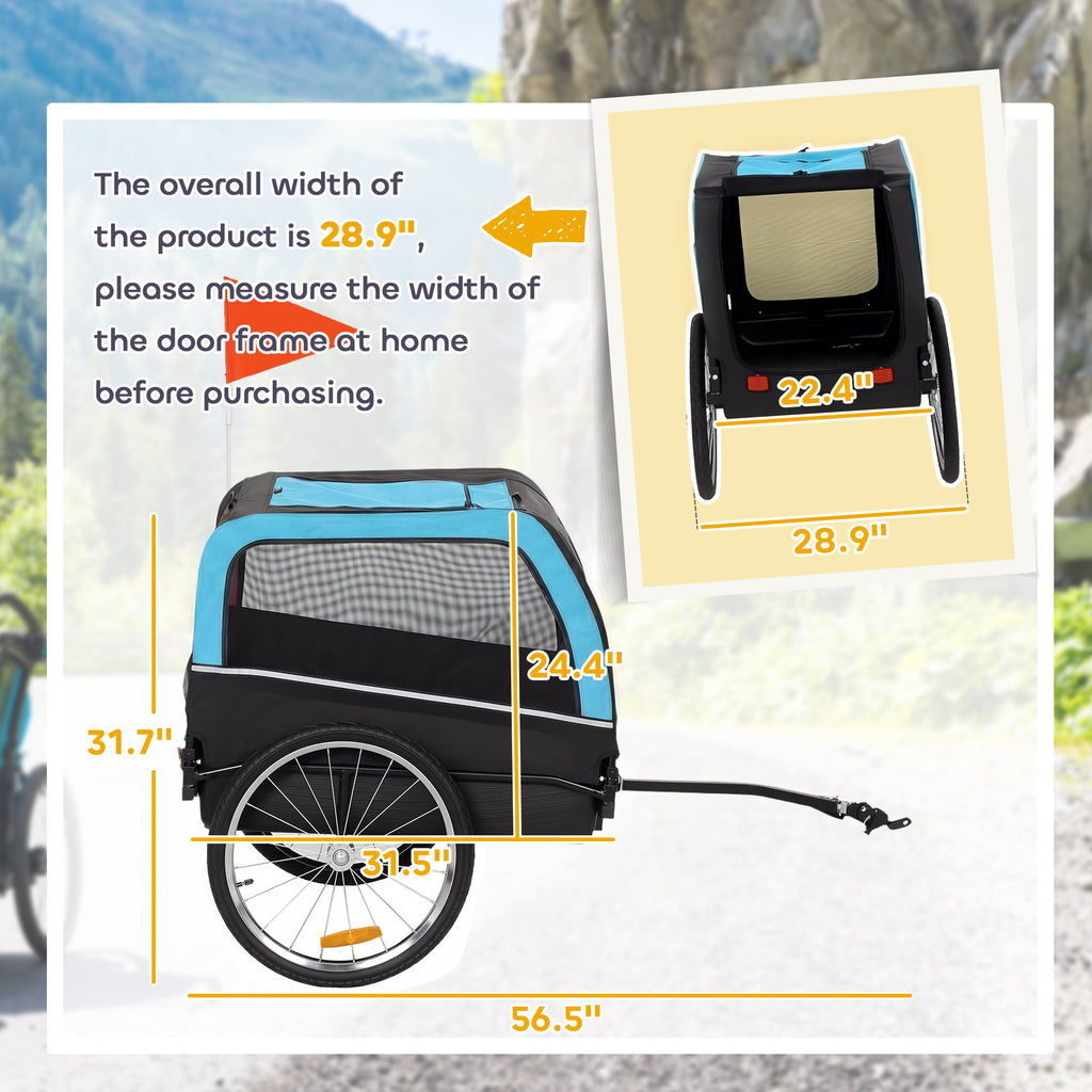 dog bike trailer pet cart product angle 8