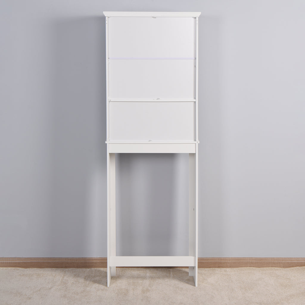 White Over-the-Toilet Bathroom Space Saver Cabinet