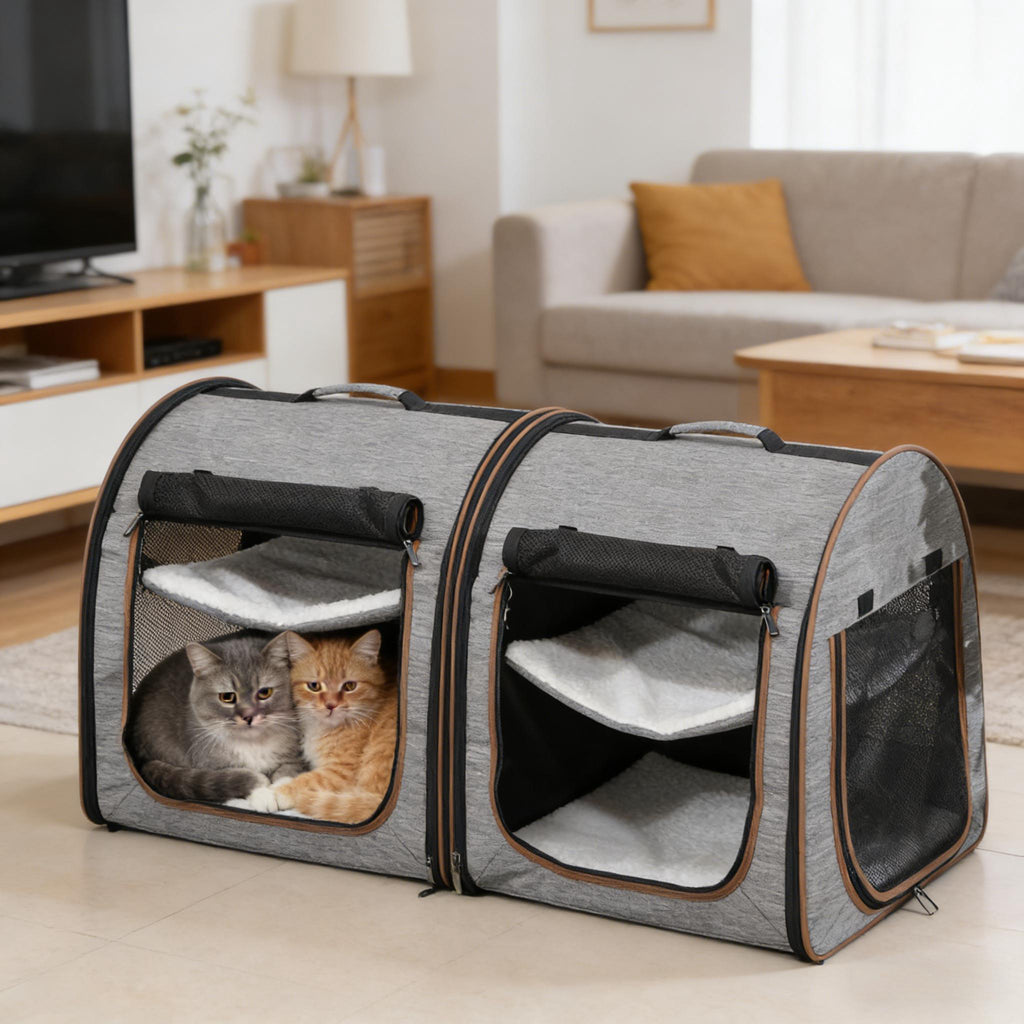 Travel Pet Crate Portable Soft Sided Cat Carrier Bag - Image 2