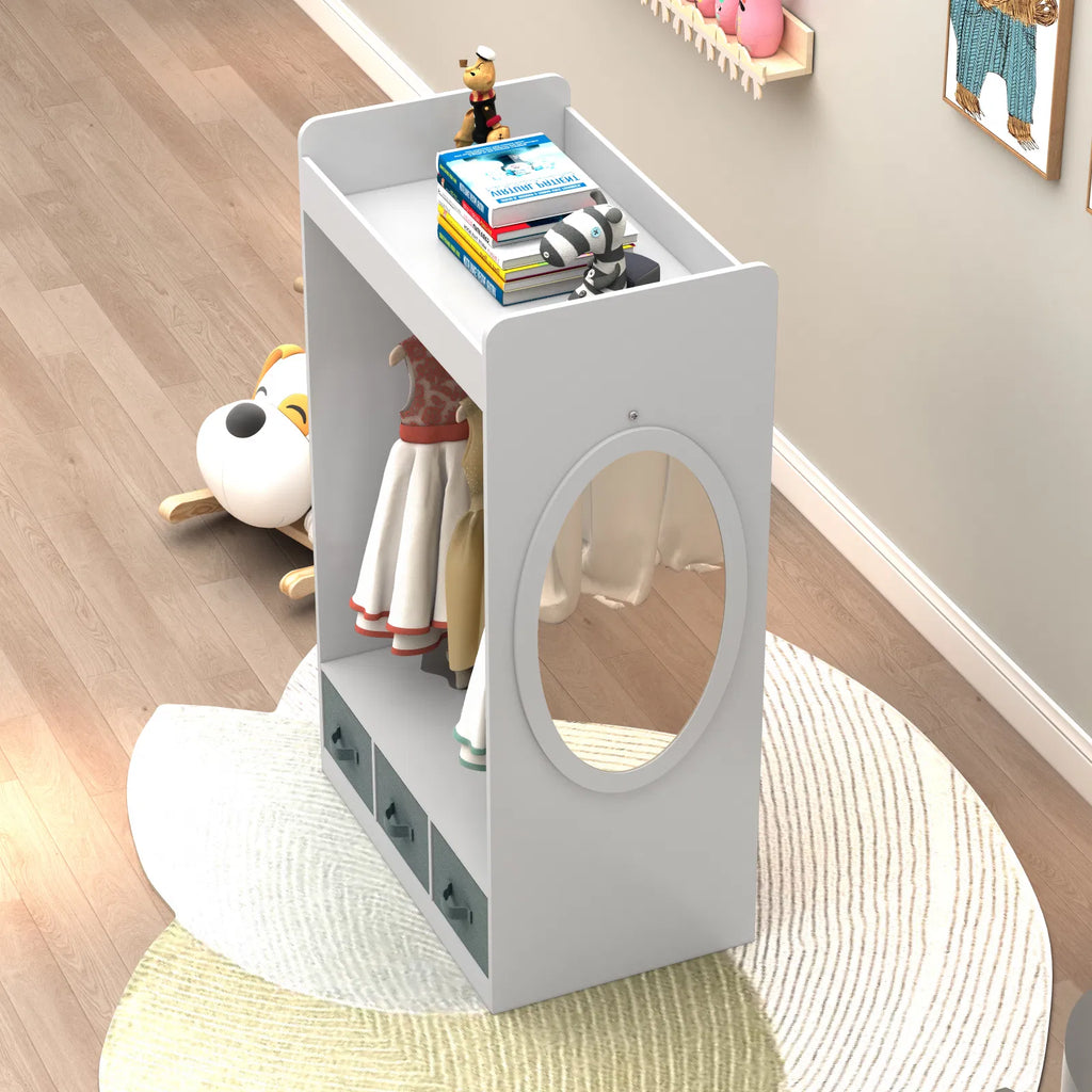 kids costume organizer rack armoire product angle 7