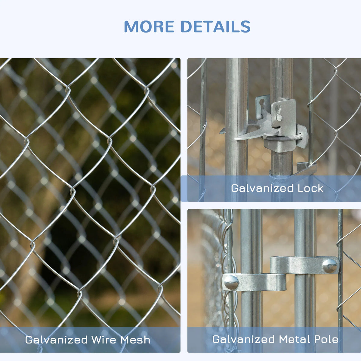 172.2 Sq. Ft. Dog Playpen Outdoor with Galvanized Steel Frame for Small and - Image 4