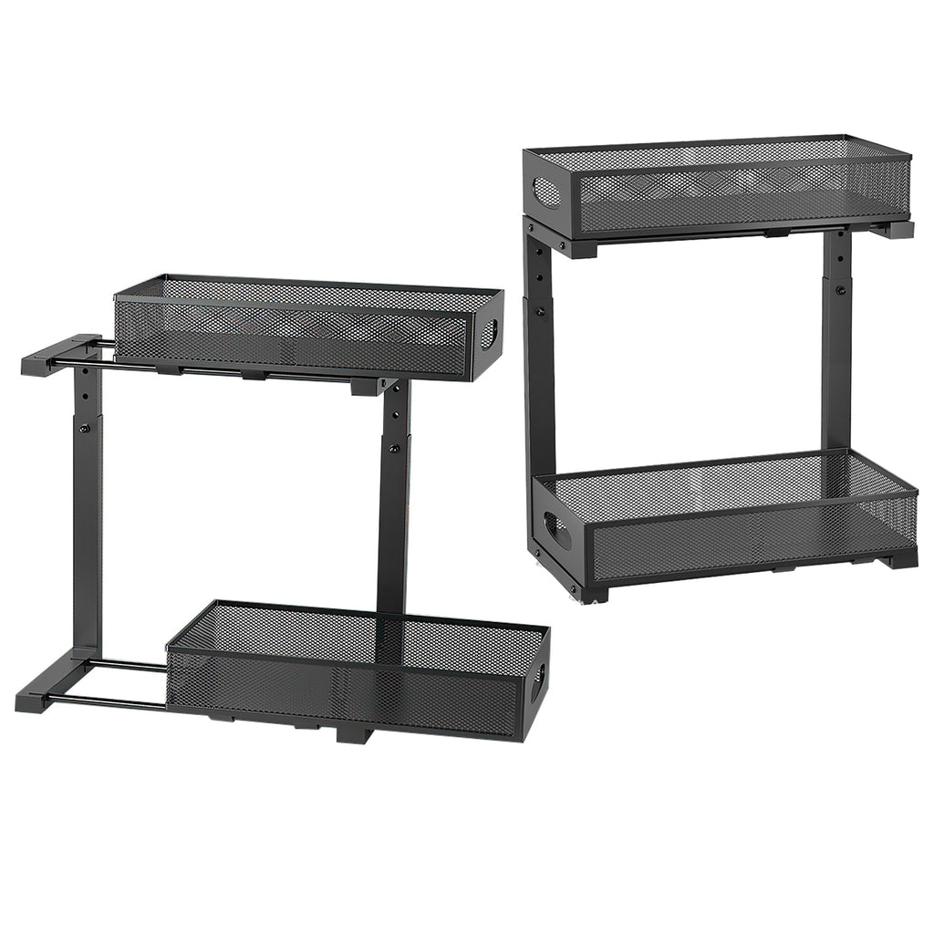 2pcs under sink organizer tier product angle 10